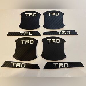 TRD Toyota Carbon Fiber Door Handle Protector Set of 8 NWT